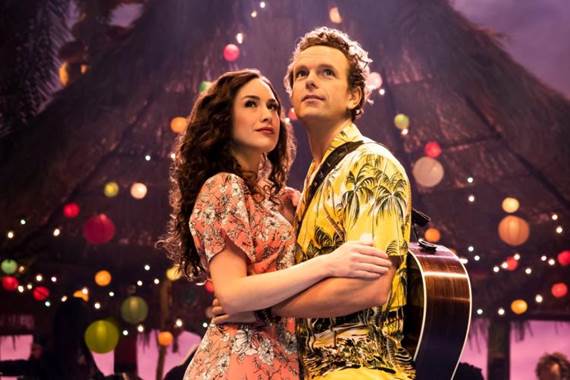 Rachel and Tully (Alison Luff and Paul Alexander) come together, apart and back together in "Escape to Margaritaville."