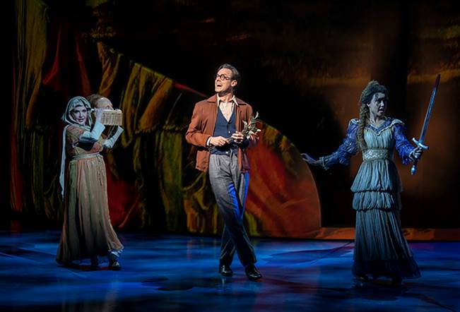 Michele Ragusa, Harry Hadden-Paton and Kanisha Marie Feliciano. Credit to Joan Marcus