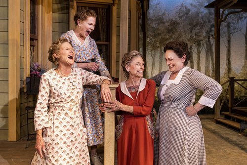 Alley Mills, Lindsay Crouse, Patty McCormack & Alma Cuervo in MORNING'S AT SEVEN. photo by Maria Baranova