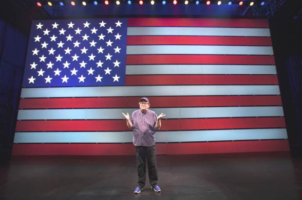 Michael Moore stars in The Terms of My Surrender, directed by Michael Mayer, at Broadway&#39;s Belasco Theatre.Michael Moore