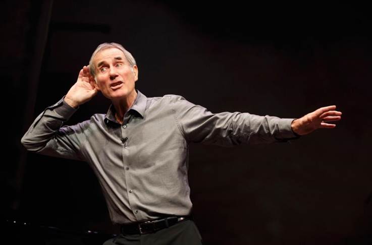 Jim Dale harks back to memorable moments from his showbiz career during stage memoir.