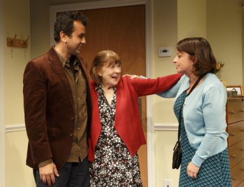 Daoud Heidami, Marylouise Burke and Rachel Dratch in a scene from Ripcord (Photo credit: Joan Marcus)