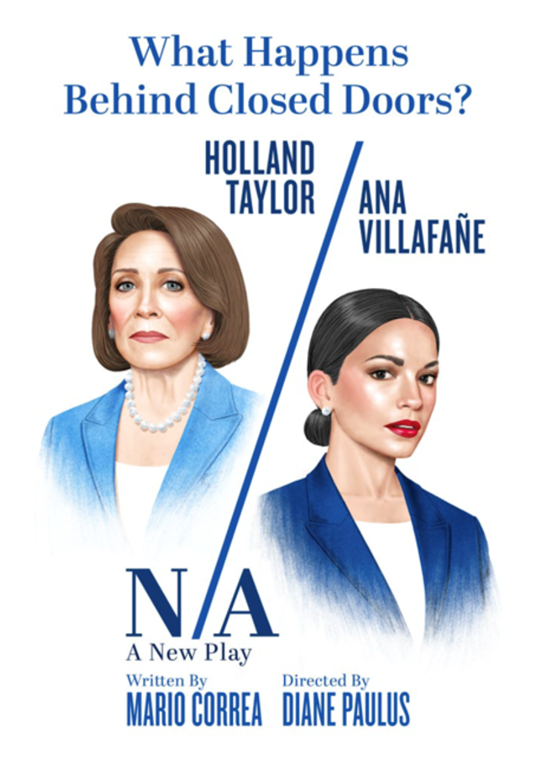 A poster of women wearing blue suits

Description automatically generated