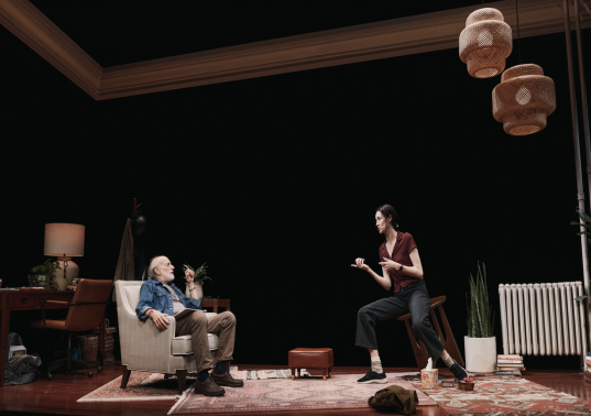 A person and person sitting in chairs Description automatically generated