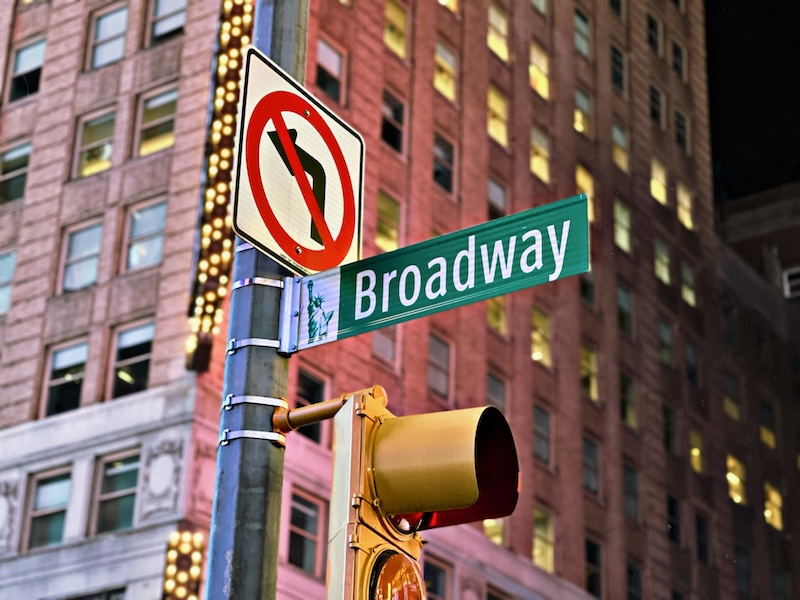 Broadway street sign