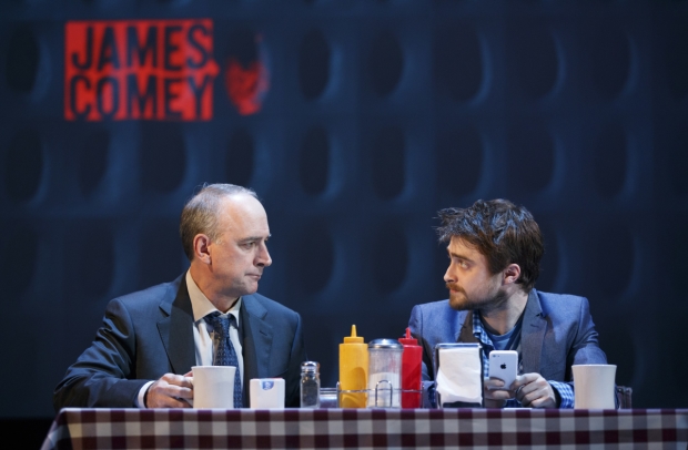 FBI director James Comey (Michael Countryman) discusses privacy and relationships with The Writer (Daniel Radcliffe) in Privacy.