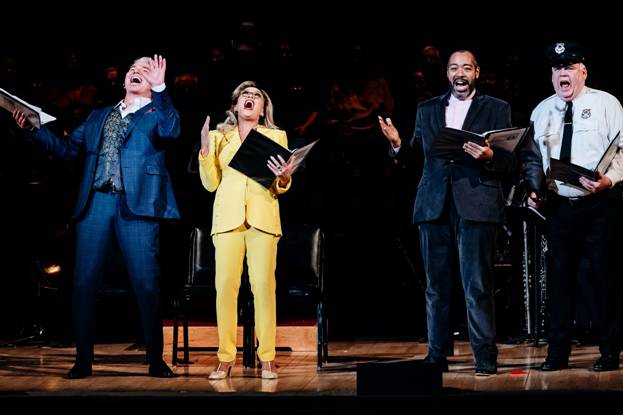 A group of people on a stage