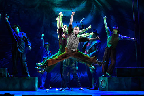 The crapshooters perform "The Crapshooter's Dance."