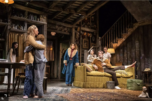 A group of people in a cabin with medium confidence