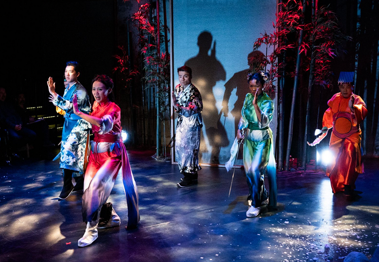 A group of people on a stage